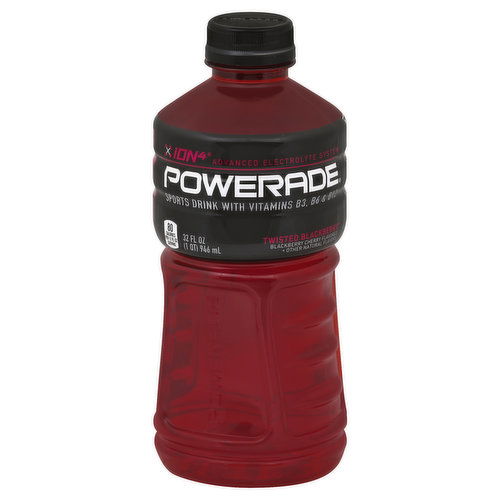Powerade X Ion4 Sports Drink, Twisted Blackberry