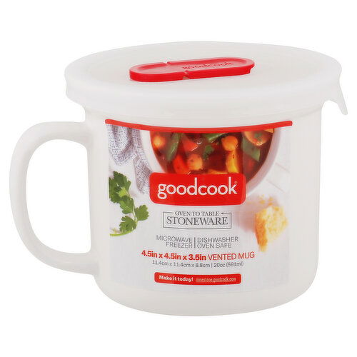 Goodcook Mug, Vented, Stoneware