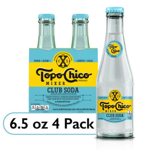 Topo Chico  Mixer Club Soda Glass Bottles