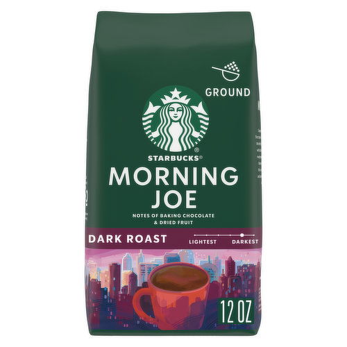 Starbucks Ground Coffee, Morning Joe, Dark Roast