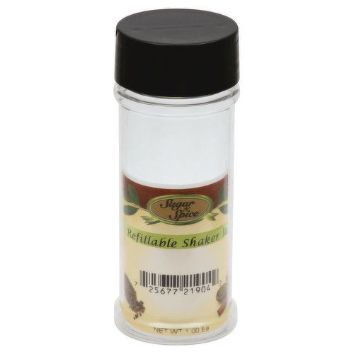 Sugar N Spice Refillable Shaker Jar