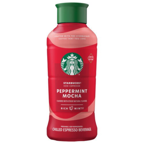 Starbucks Espresso Beverage, Chilled, Peppermint Mocha