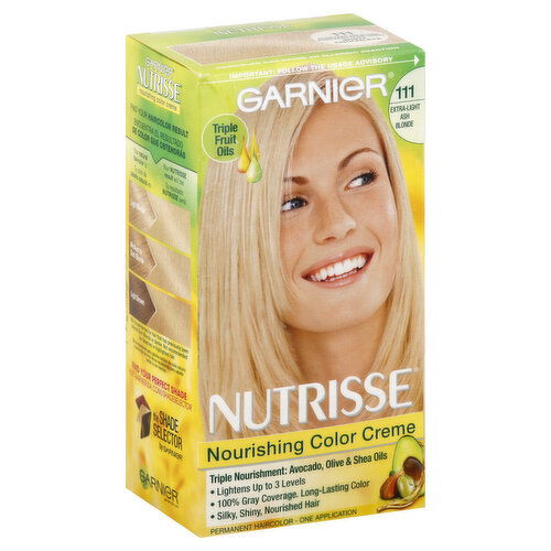 Nutrisse Nourishing Color Creme Permanent Haircolor, Extra-Light Ash Blonde 111
