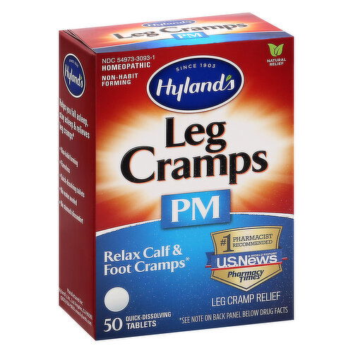 Hyland's Leg Cramp Relief, PM, Quick-Dissolving Tablets