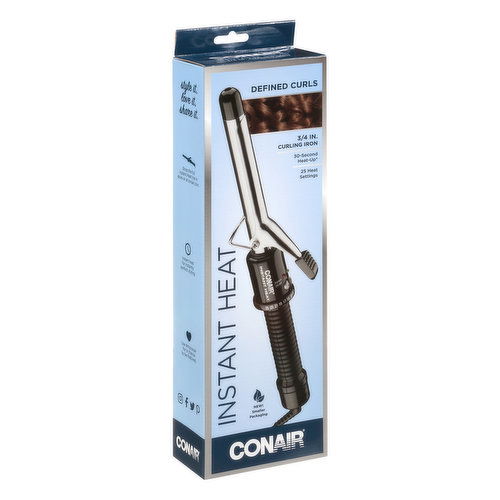 conair Curling Iron, Instant Heat, 3/4 Inch