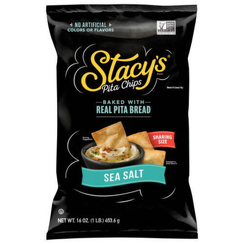 Stacy's Pita Chips, Simply Naked, Baked, Sharing Size