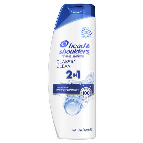 Head & Shoulders Head & Shoulders 2 in 1 Dandruff Shampoo and Conditioner, Classic Clean, 12.5 oz