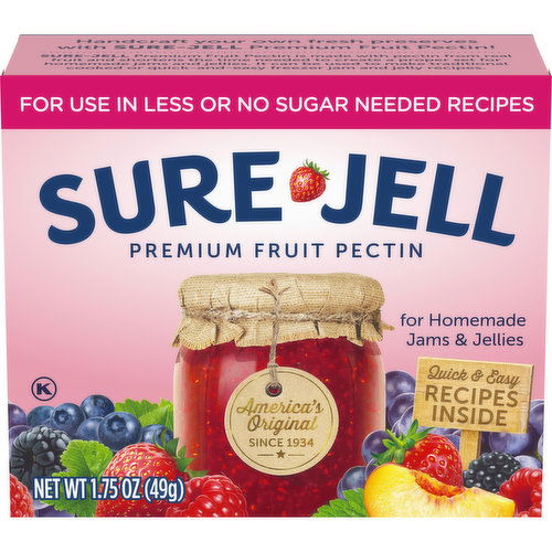 Sure-Jell Premium Fruit Pectin for Less or No Sugar Needed Recipes