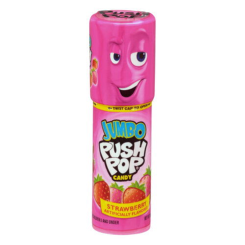 Push Pop Candy, Strawberry, Jumbo