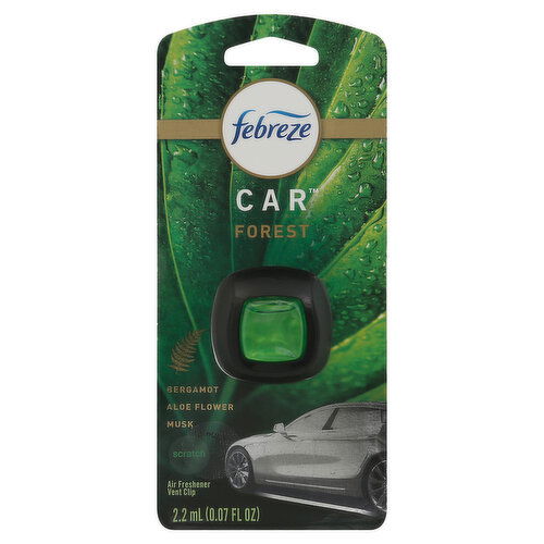 Febreze Car Air Freshener, Vent Clip, Forest