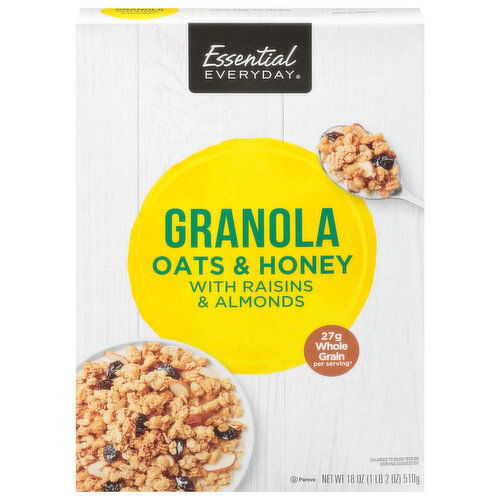 Essential Everyday Granola, with Raisins & Almonds, Oats & Honey