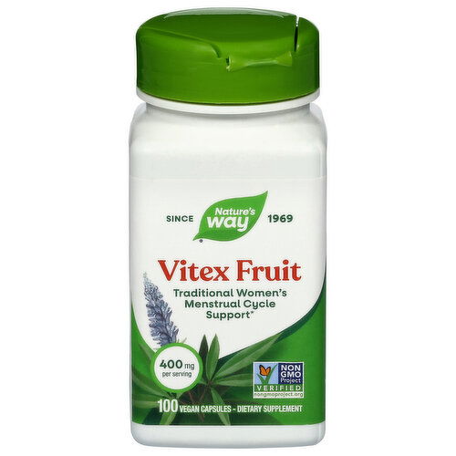 Nature's Way Vegan Capsules Women's 400 mg Vitex Fruit