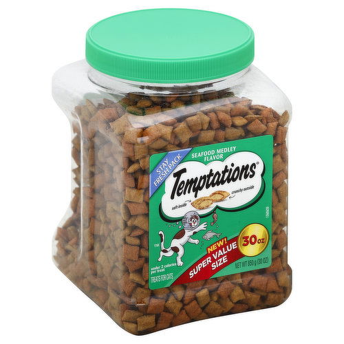 Temptations Treats for Cats, Seafood Medley Flavor, Super Value Size