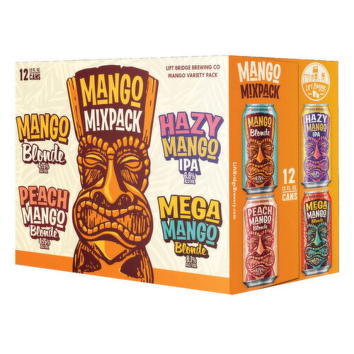 Lift Bridge Mango Mixpack, 12 cans