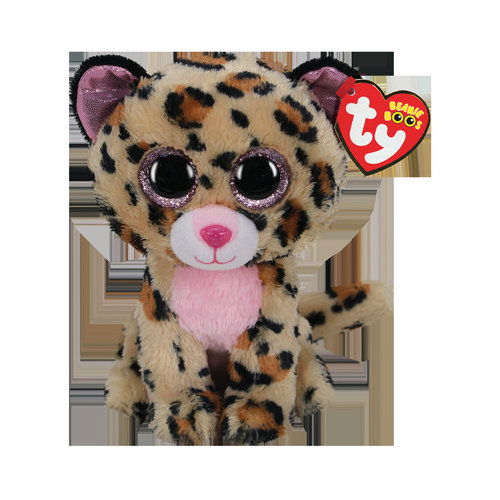 Ty Livvie Leopard Beanie Baby Plush