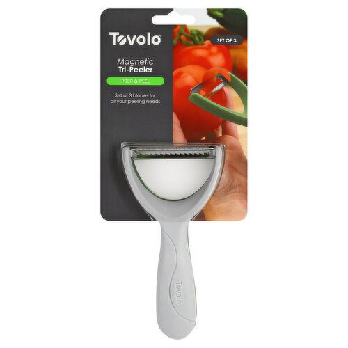 Tovolo Tri-Peeler, Magnetic, Prep & Peel
