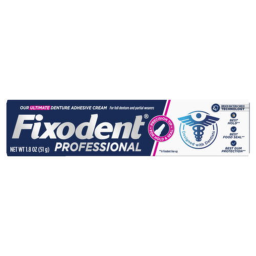 Fixodent Professional Professional Denture Adhesive, 1.8 oz