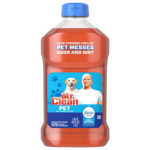 Mr. Clean Multi-Surface Cleaner, with Febreze, Odor Defense, Pet