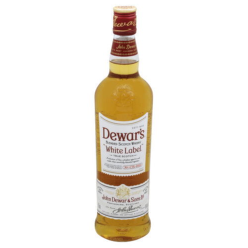 Dewars White Label Whisky, Scotch, Blended