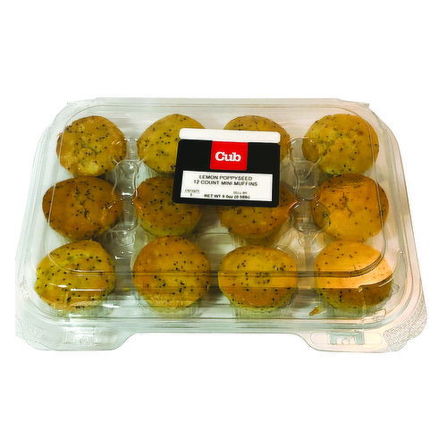 Cub Bakery Lemon Poppyseed Mini Muffins