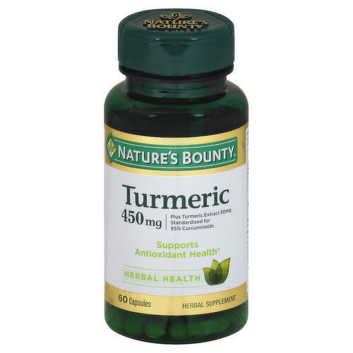 Nature's Bounty Turmeric, 450 mg, Capsules