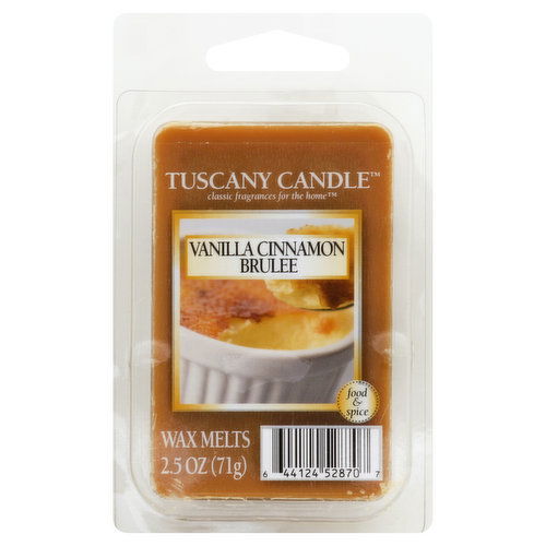 Tuscany Candle Wax Melts, Vanilla Cinnamon Brulee