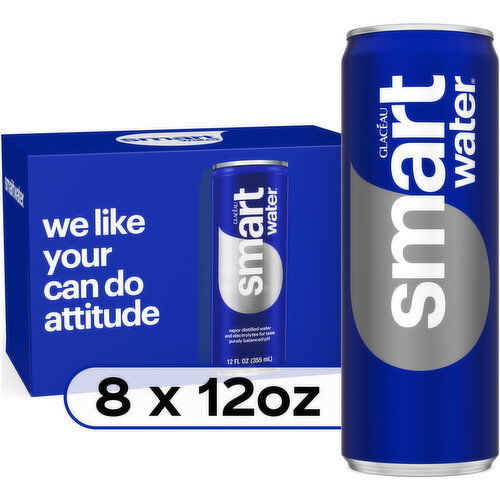 smartwater Smartwater Premium Canned Drinking Water