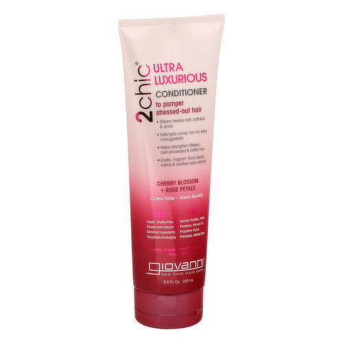 Giovanni 2Chic Conditioner, Cherry Blossom + Rose Petals, Ultra Luxurious