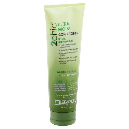 Giovanni 2Chic Conditioner, Ultra Moist, Avocado + Olive Oil