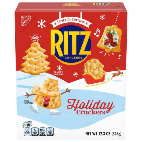 RITZ Holiday Crackers, Snacks for Kids and Adults, Party Snacks, Limited Edition
