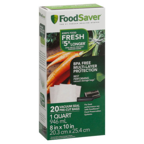 Food Saver Pre-Cut Bags, Vacuum Seal