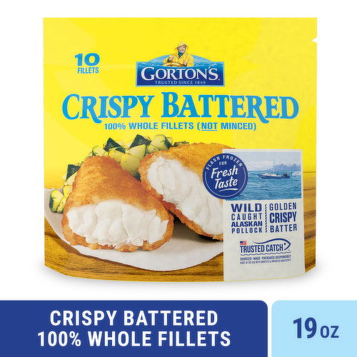 Gorton's Fish Fillets, Crispy Battered