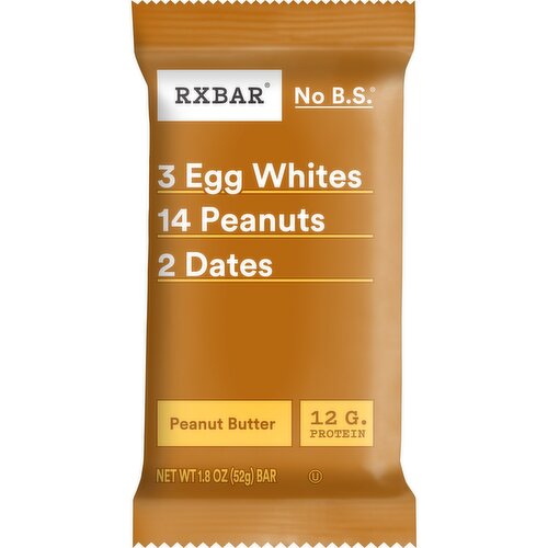 Rxbar Protein Bars, Peanut Butter