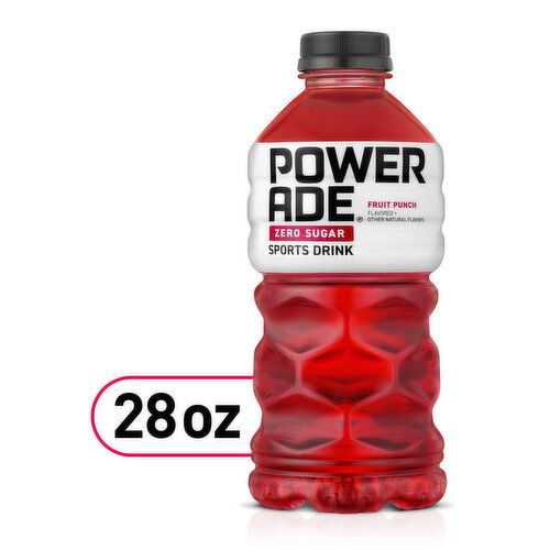 Powerade Zero Sports Drink, Fruit Punch, 28 fl oz