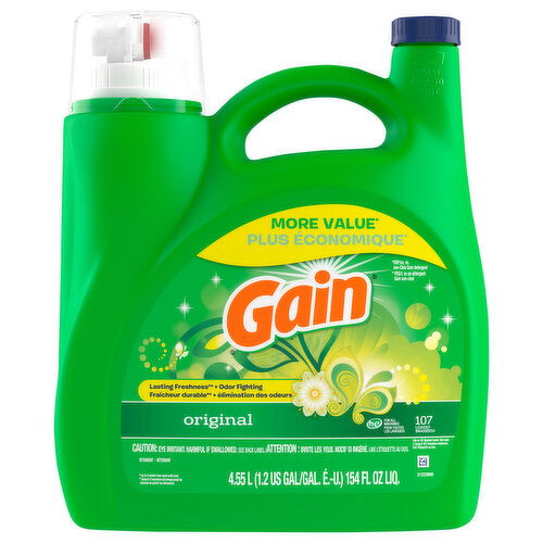Gain +Aroma Boost Detergent, Original, Mega Pack