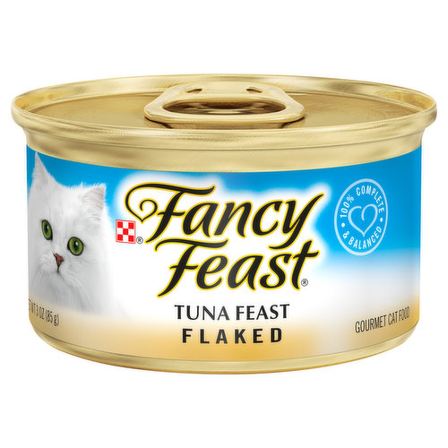 Fancy Feast Cat Food, Gourmet, Flaked, Tuna Feast