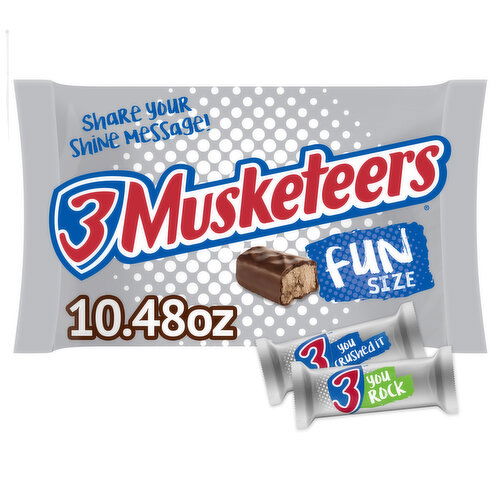 3 Musketeers 3 MUSKETEERS Fun Size Milk Chocolate Candy Bars