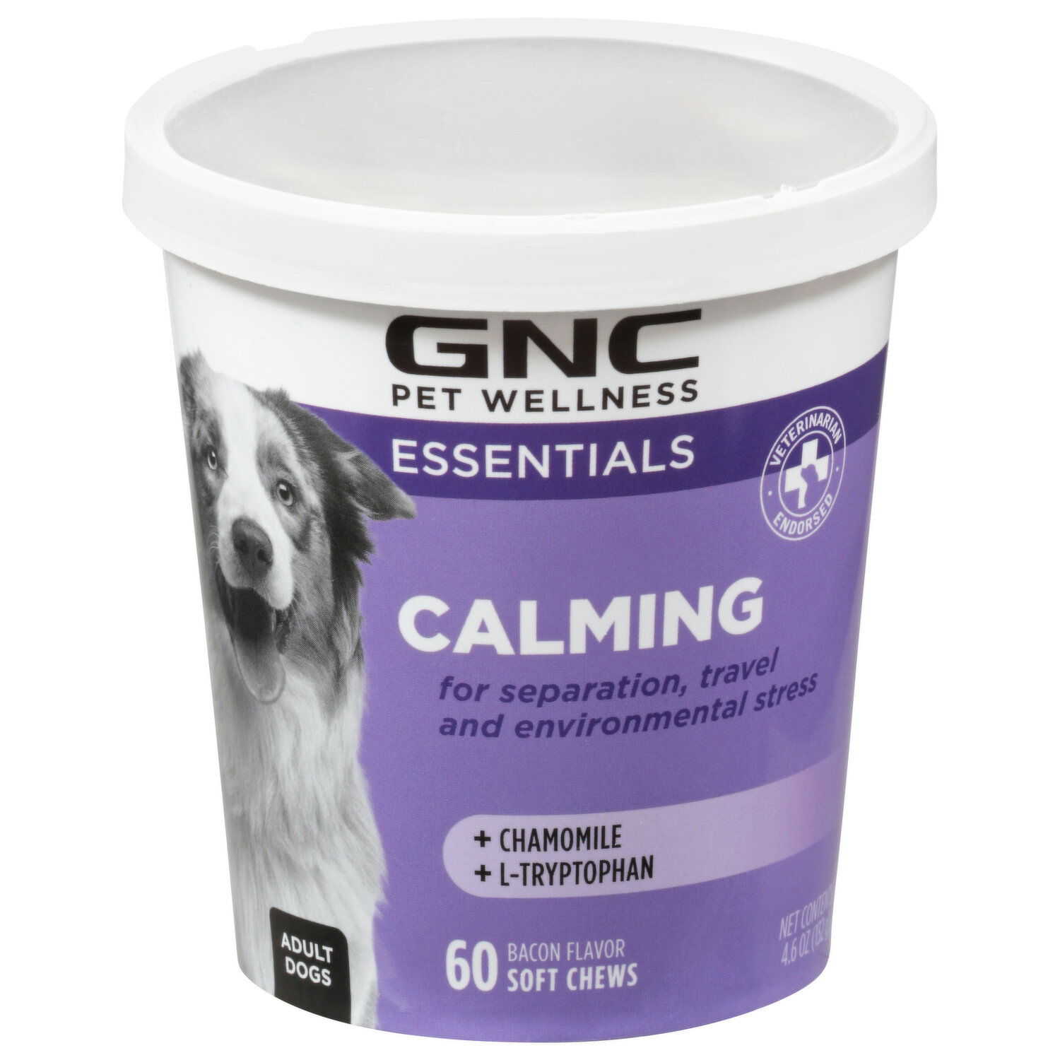 GNC Pet Wellness Calming Bacon Flavor Adult Dog Essentials Soft Chews