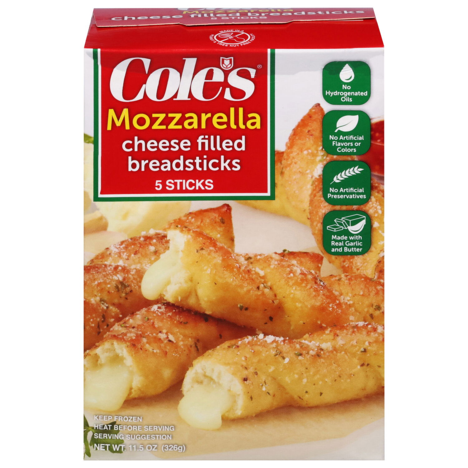 Cole s Breadsticks Cheese Filled Mozzarella